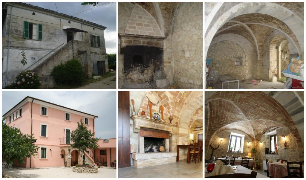 Casale Centurione Before After Collage