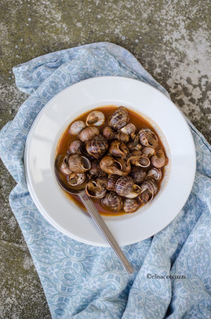 ricetta lumache al sugo - abruzzo